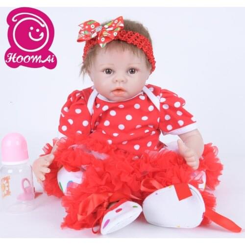 22 Inch Babe Reborn Baby Doll Newborn Baby Doll Cloth Body Realistic Fashion Baby Doll Toy For Childrens Day Kid Birthday Gifts