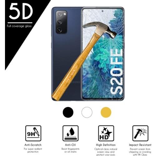 5D smartphone full tempered glass Protector for Samsung Galaxy S20 FE (4G/5G) 6.5"
