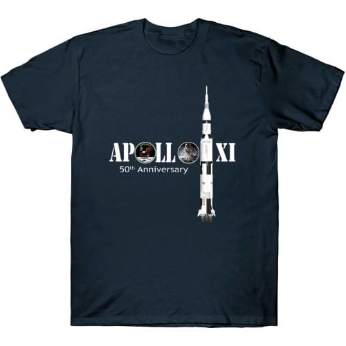 Apollo 11 50Th Anniversary Moon Landing Science Lover New 2019 Fashion Hot Short Sleeve Brand Concert T Shirts