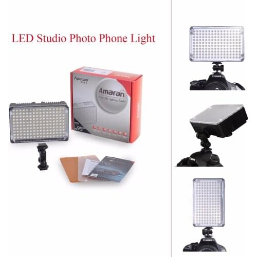 Aputure Amaran AL-H160 CRI95 On Camera LED Studio Photo Phone Light For Dsr DV Cameras,+Amaran 160 LED Video Light