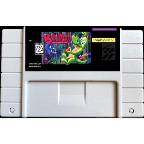 Bronkie The Bronchiasaurus USA- NTSC version 46 pins Video games card NTSC version for Retro Video games Console