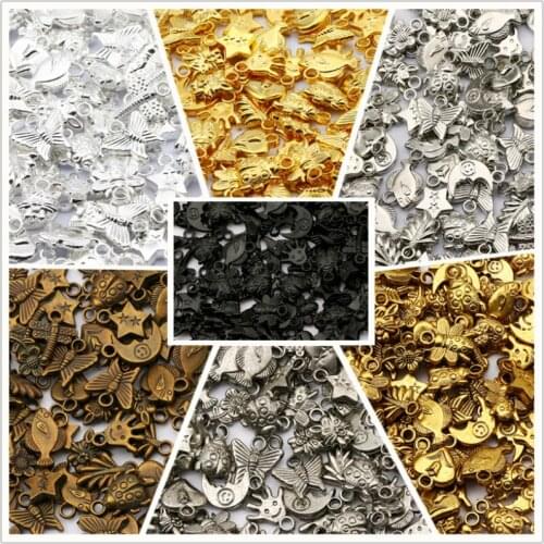 50pcs/lot Mixed Shape CCB Beads Various Color Plastic Charm Beads for Jewelry Making Diy Necklace Bracelet Pendant Accessories