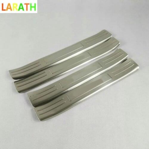 For Citroen C4 C-Quatre Sedan 2016 car styling Stainless Steel pedal Door sill scuff plate Cover outside Built threshold bumper