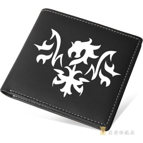 FGO Fate Grand Order Cosplay PU Leather Money Bag Short Wallet Card Holder Coin Purse Gift
