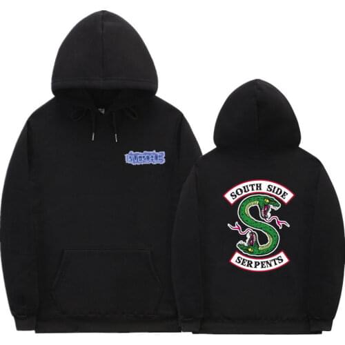 Riverdale South Side Serpents Spring winter Hoodie Sweatshirts Plus Size Streetwear Tops Hoodies Men Women Hooded Pullover