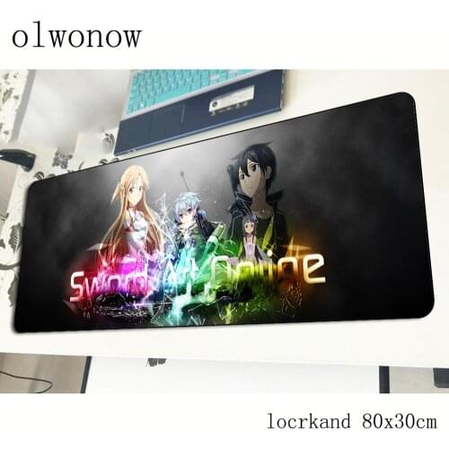Sword Art Online mousepad gamer New arrival 800x300x3mm gaming mouse pad anime notebook pc accessories padmouse ergonomic mat