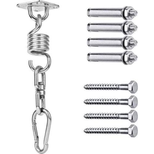 Hammock Hooks Stainless Steel Suspension Ceiling Hooks Swivel Hammock Swing Hook for Swings Sandbag Garden Hammocks