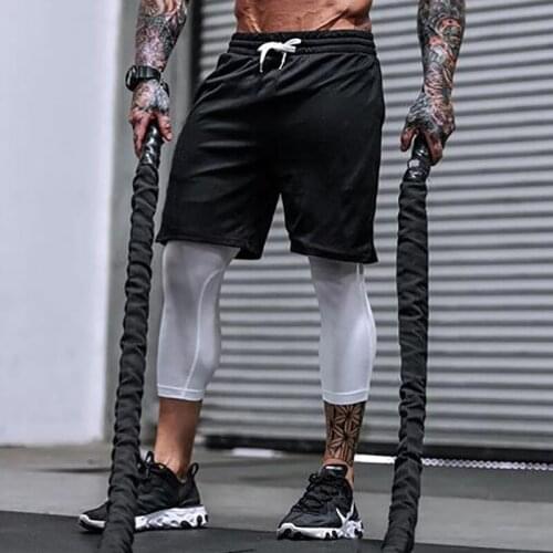 New Summer Mesh Joggers Shorts Men Fitness Bodybuilding Breathable Quick Drying Short Pants Men Casual Gym Workout Shorts