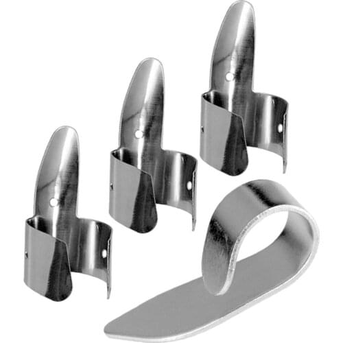 Metal Durable Lightweight Ukulele Guitar Thumb Picks Finger Picks Plectrum for Guitar Parts