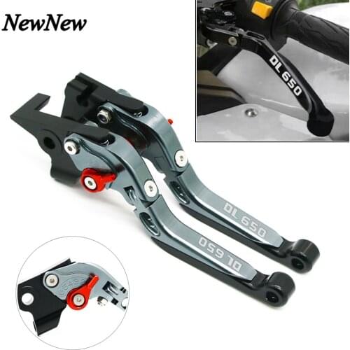 Motorcycle Adjustable Folding Brake Clutch Levers Extendable Handle Grip For Suzuki DL650 V-Strom/XT 250 Vstrom 650 2011-2019
