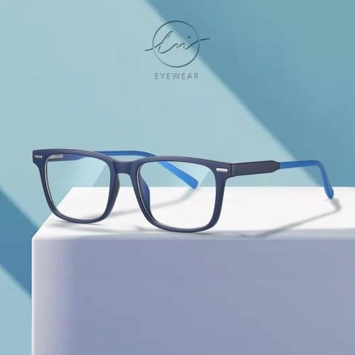 LM 2021 Men Ray Blue Light Blocking Glasses TR90 Frame Gaming Computer Glasses Fashion Male Square Ultralight Eyeglasses lunette
