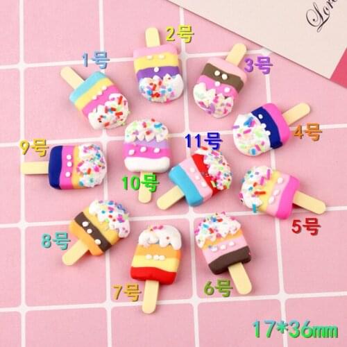 Soft ceramic ice cream colorful DIY mobile phone shell accessories DIY childrens hair accessories hair rope hairpin accessories