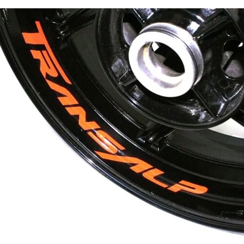 Motorcycle Wheel Sticker Decal Reflective Rim Bike Motorcycle Suitable for HONDA TRANSALP