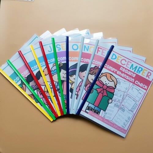 Educational Toys Children Reading Comprehension Check Wooksheet Classroom Learn English Books Painting Exercise Book Kids Games