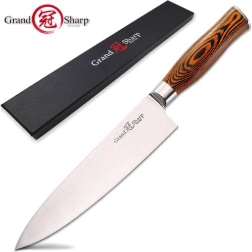 Professional 8"(Inch) 200 mm Chefs Knife Japanese Style Kitchen Cutlery Meat Cleaver Stainless Steel Gift Credit Card Knife NEW