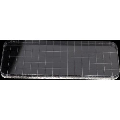 Clear Acrylic Block Stamp Blocks with Grid Stamping Scrapbooking Stamps Craft Tool