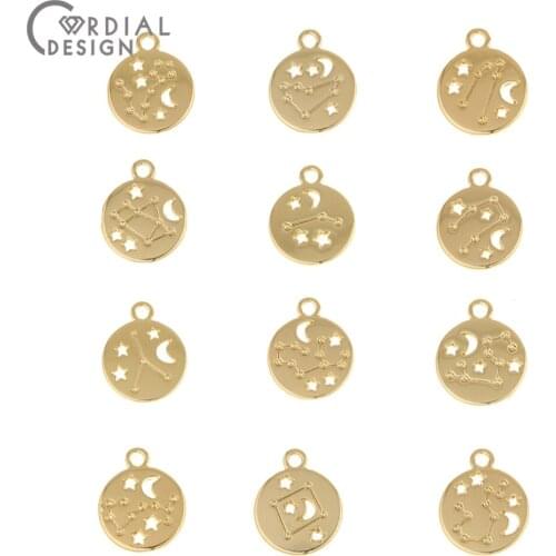 Cordial Design 10Pcs Jewelry Accessories/DIY Making/Hand Made/Constellation Charms/Jewelry Findings & Components/Alloy Pendant