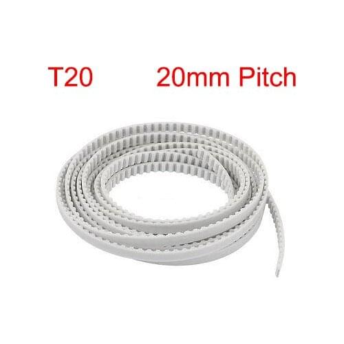 T20 45mm 50mm 55mm 60mm Width 20mm Pitch Open Loop End PU Polyurethane Steel Wire Printer Groove Cogged Synchronous Timing Belt