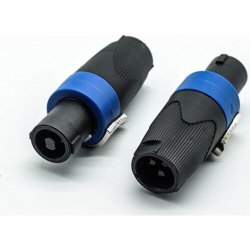 1pc Speakon connector 4 Pole Male plug Audio Power amplifier speaker cable Connectors nl4fc