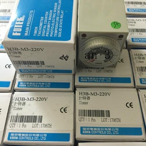 100% New Original fotek Timer H3B-M3-220V
