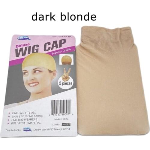 20 pieces Beige Wig Cap Polyester Hairnet Hair Mesh Wig Weaving Cap Stretchable Elastic Hair Net 2 Pieces/PACK 5 color