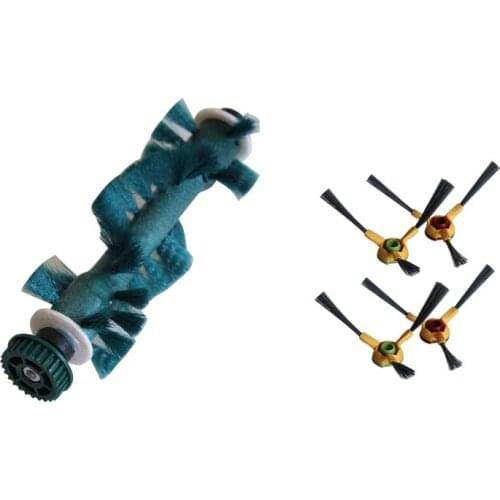 4*side brush +1*Main Agitator Brush Replacement for Ecovacs Deebot Deeboo D73 D76 D77 Robot Vacuum Cleaner Parts