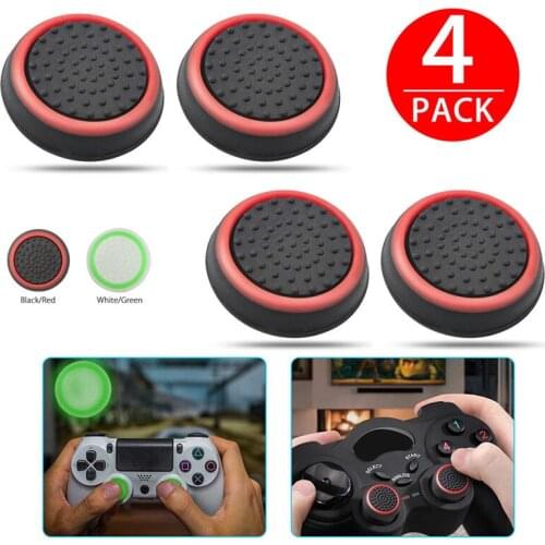 4PCS Thumb Stick Grips Caps Joystick Cap Cases Slim Silicone Analog Thumbstick Grips Cover For Xbox PS3/PS4/PS4 Pro Accessories
