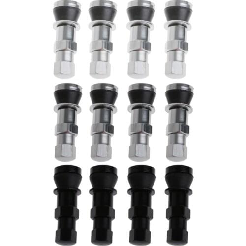 4x Aluminum Car Tubeless Wheel Tire Valve Stem Rim Bolt-in W/Dust Cap