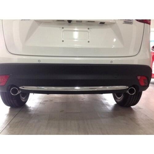 Abaiwai ABS Chrome Rear Bumper Cover Trim Body Decoration For Mazda CX-5 CX5 CX 5 2015 2016 2017 Car-Styling Accessories