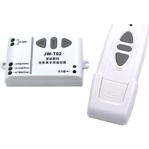 AC 220V Motor Wireless Remote Control Switch UP Down Stop Tubular Motor Controller Motor Forward Reverse TX RX Latched