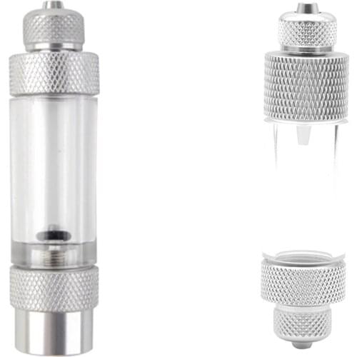 Aquarium CO2 Regulator Counter Aluminum Alloy Single/Double Head CO2 Bubble Non-return Carbon Dioxide Measurement Device