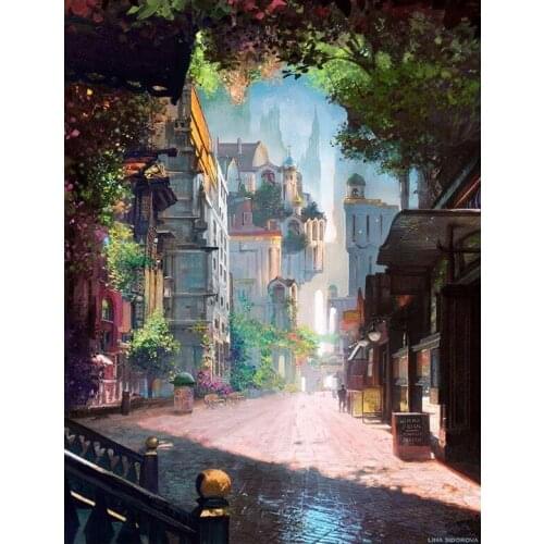 Diamond Mosaic Scenery Diamond Painting 5D Embroidery Kit Diamond Painting Full Drill Round