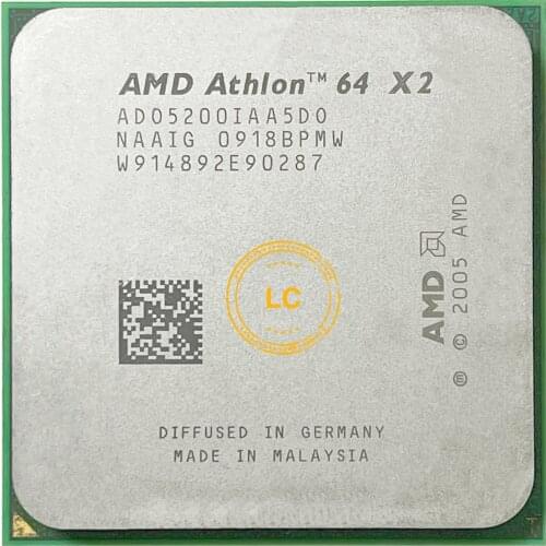 AMD Athlon 64 X2 5200+ X2 5200 2.7 GHz Dual-Core CPU Processor ADO5200IAA5DO Socket AM2