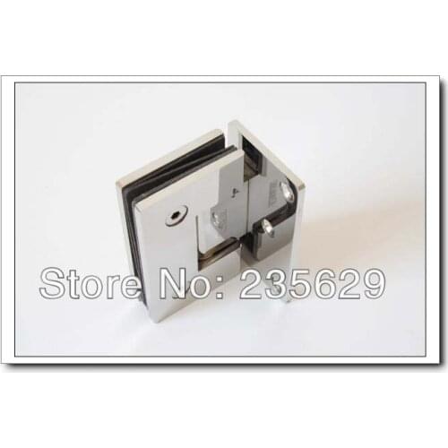 Free Shipping, 304 Stainless Steel 90 degree shower hinge,glass clamp,shower clamp, Mirror finished, Easy installation,durable