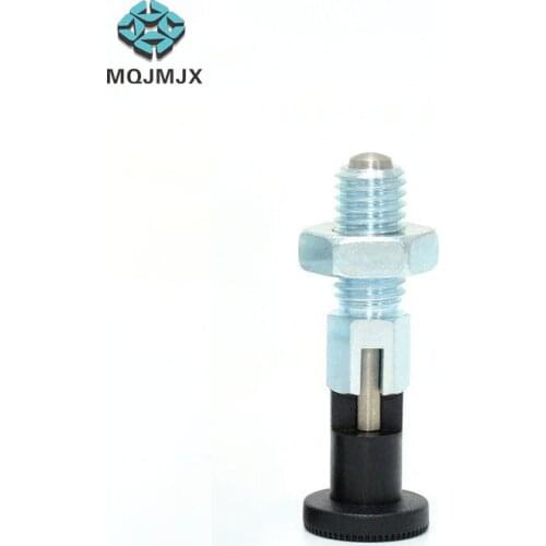 Indexing Plungers, Spring Pin, Lock Spring Screw with Nut Plastic Knob Hexagonal Screw Fine Thread M12