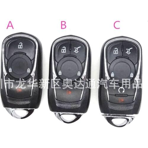 Smart Card Cover Remote Key Shell Blank Car Key Fob Emergency HU100 blade Fit For Buick Verano Envision