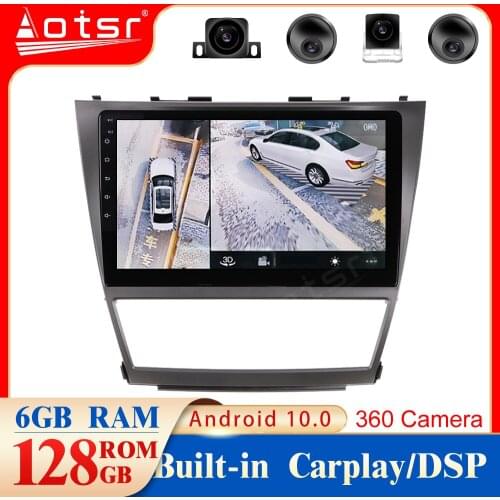For Toyota Camry 2006-2011 Android10.0 Car DVD Player GPS Multimedia Auto Radio Car Navigator Stereo Receiver 128GB Built-in DSP