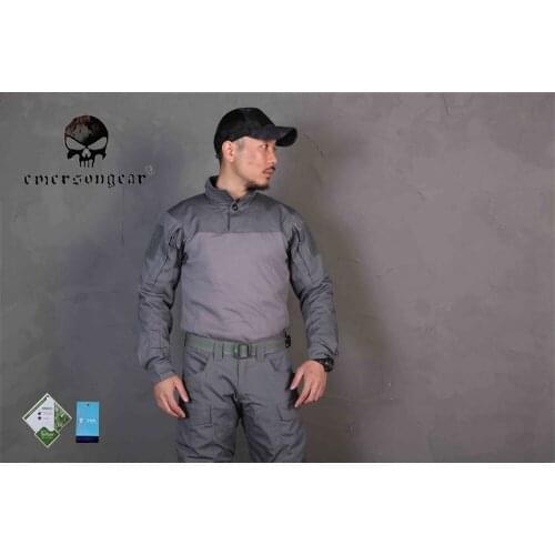 Emersongear Combat Assault Shrit Airsoft Tactical bdu Shirt Wolf Grey EM9316
