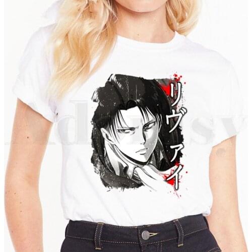 Japanese Anime Shingeki No Kyojin Attack On Titan T Shirts Womens T-shirt Short Sleeve Female Tops Tees Harajuku Vogue Vintage