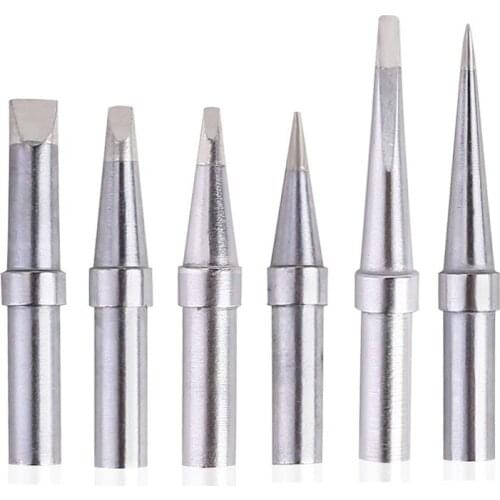 Hot Sale Solder Tips 6Pcs ET Soldering Iron Replacement Tips for WES51/50,WESD51,PES51 / 50,WE1010NA WCC100 LR21 ET Tip Series