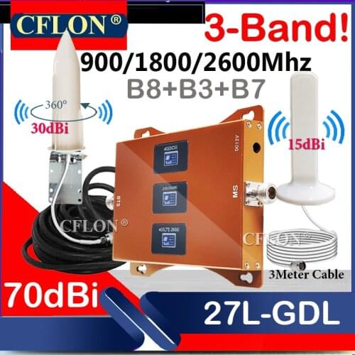 HotDeal! Multi-Band 900 1800 2100 2600Mhz CellPhone 4G Cellular Amplifier GSM DCS UMTS LTE 2G3G4G Mobile Signal Booster Repeater