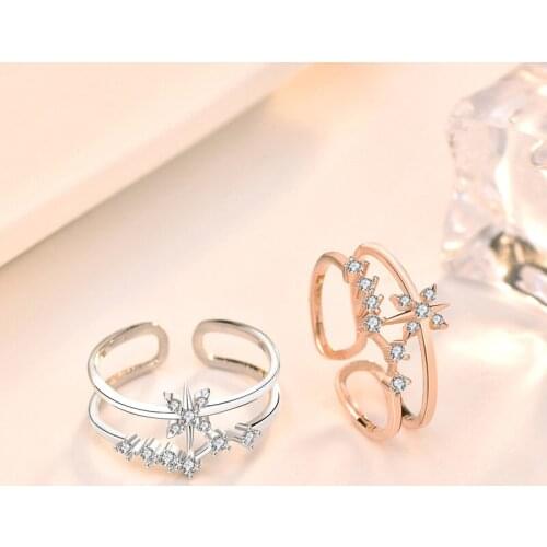 Huazhongren Women's Gold Rings