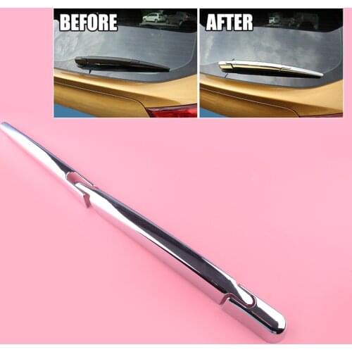 3pcs Rear Window Wiper Blade Cover Trim Silver ABS Fit For Nissan Qashqai J11 Rogue X-Trail T32 2014 2015 2016 2017 2018 2019