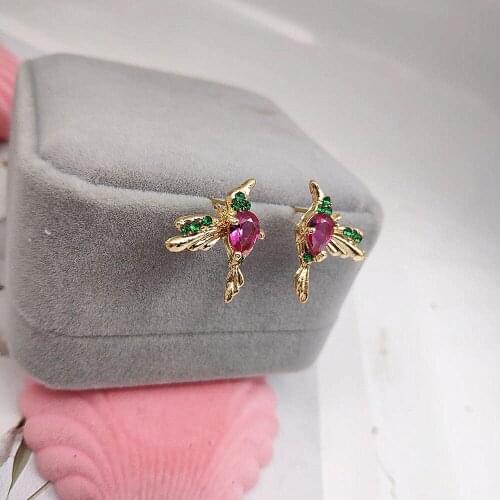 Fashion Crystal New Bird Earrings. Popular Korean Jewelry. Jewelry Wholesale