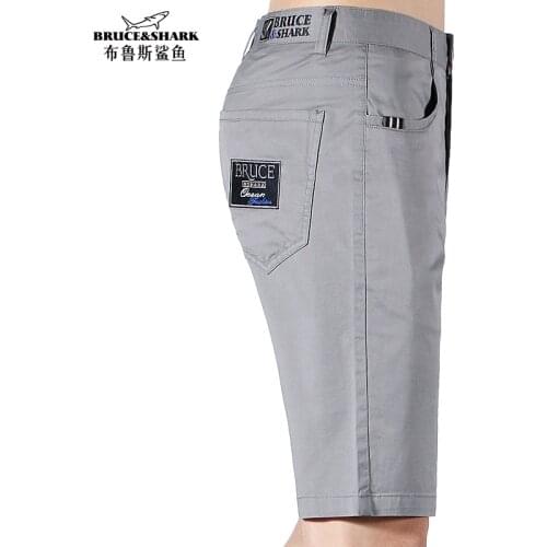 Bruce &Shark New Summer Men Shorts Casual Fashion Stretch 97%Cotton Men Fashion Pants Super design Top Quality Men trousers