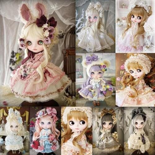 Full Round Drill Diamond Painting Cartoon Doll Series Kit Home Decoration Crafts Gift Creative Hobby Hanging Painting 30x40cm