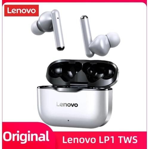 New Lenovo LP1 TWS Wireless Earphone BT5.0 Headphones Dual Stereo Noise Reduction HIFI Bass Touch Control Long Standby 300mAH