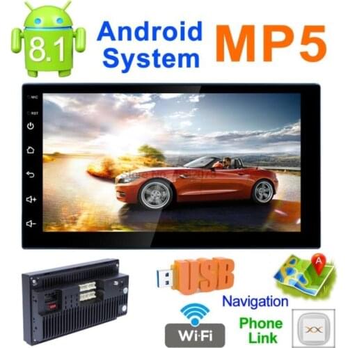 By DHL or Fedex 20pcs 2G RAM 16G ROM Android 8.1 Car multimedia player for 2DIN Universal car gps navigator bluetooth plyaer