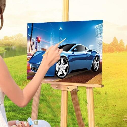 Landscape Car DIY Painting By Numbers Complete Kit Acrylic Paints 50*70 Picture By Numbers Photo New Design For Handicraft