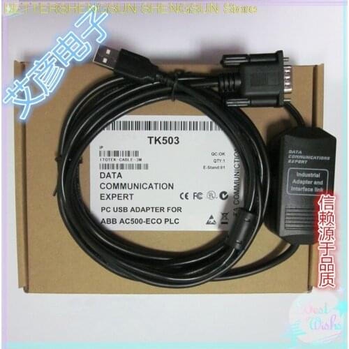 USB port ABB debug line AC500-Eco series PLC programming cable download line TK503 data line